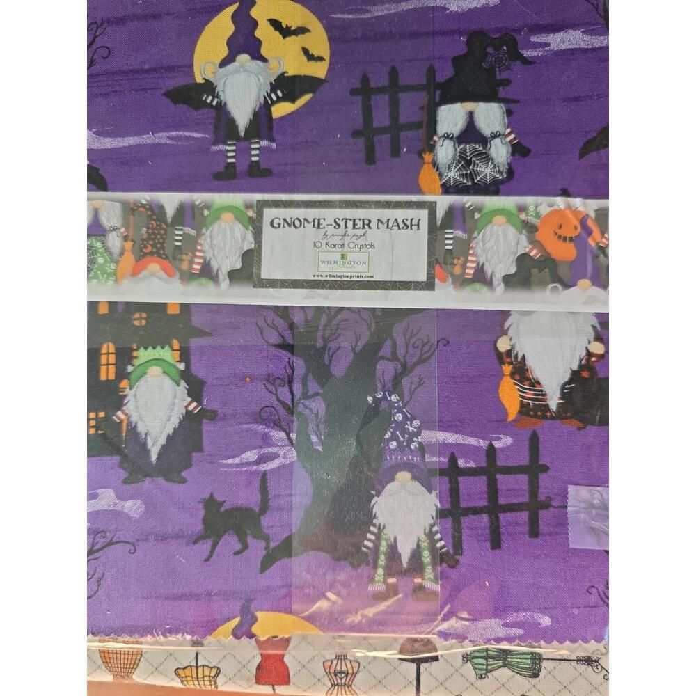 Halloween Gnome Quilt Pieces